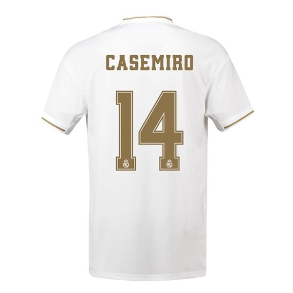 Camiseta Real Madrid NO.14 Casemiro 1ª Kit 2019 2020 Blanco